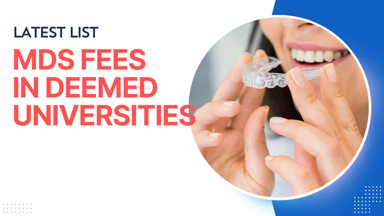 MDS fee structure in deemed universities
